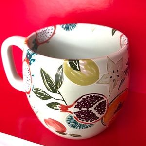 Flower and Fruit Mug - Stoneware